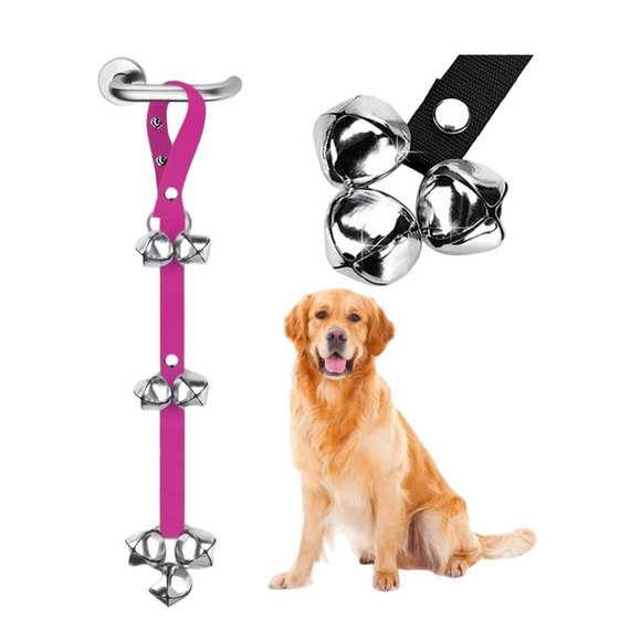 Dog Doorbells Premium Quality Potty Training, Hot Pink, New - Picture 1 of 6